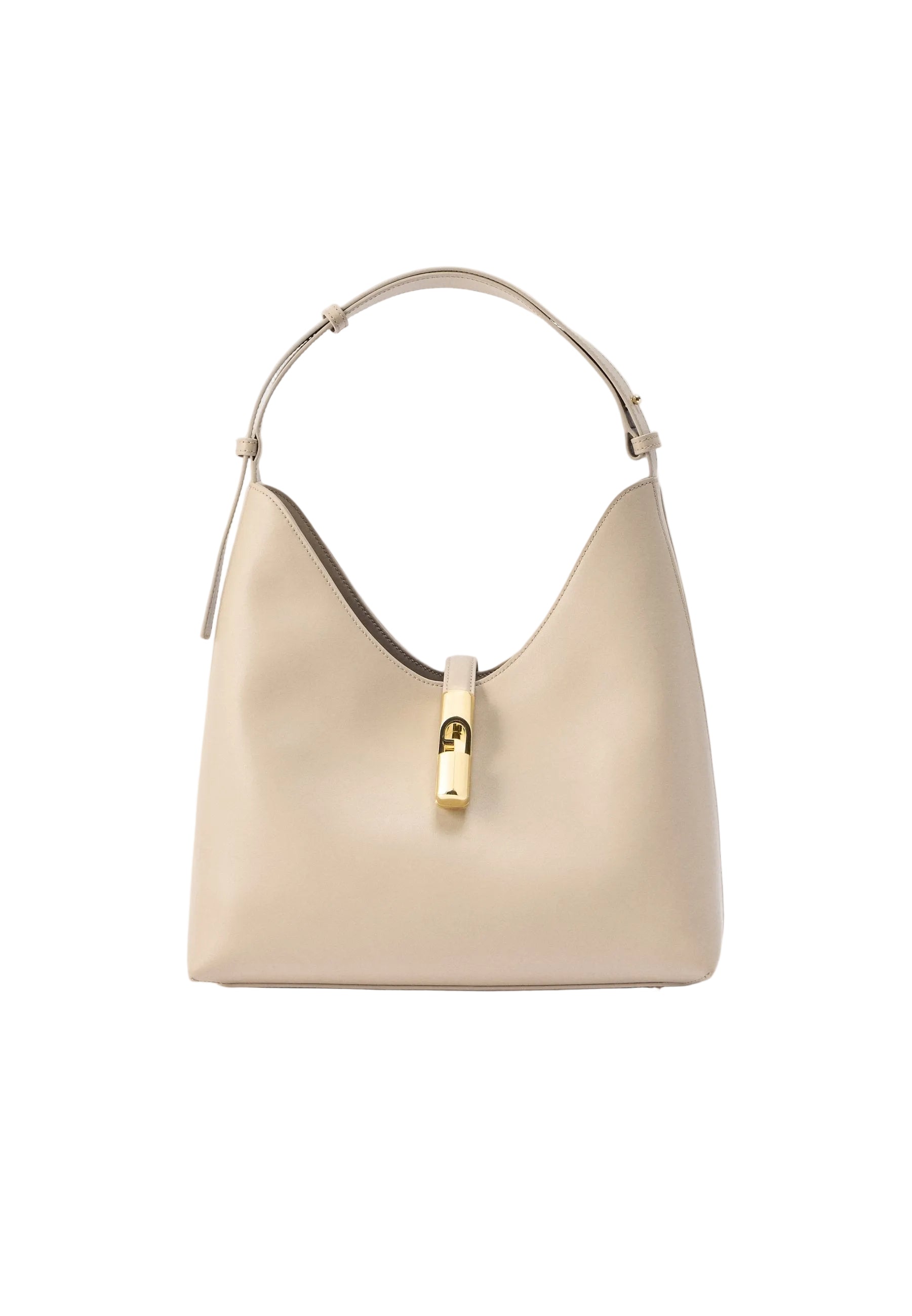 Furla Borsa a Spalla Pelle Donna Beige Logo Borse - foto prodotto