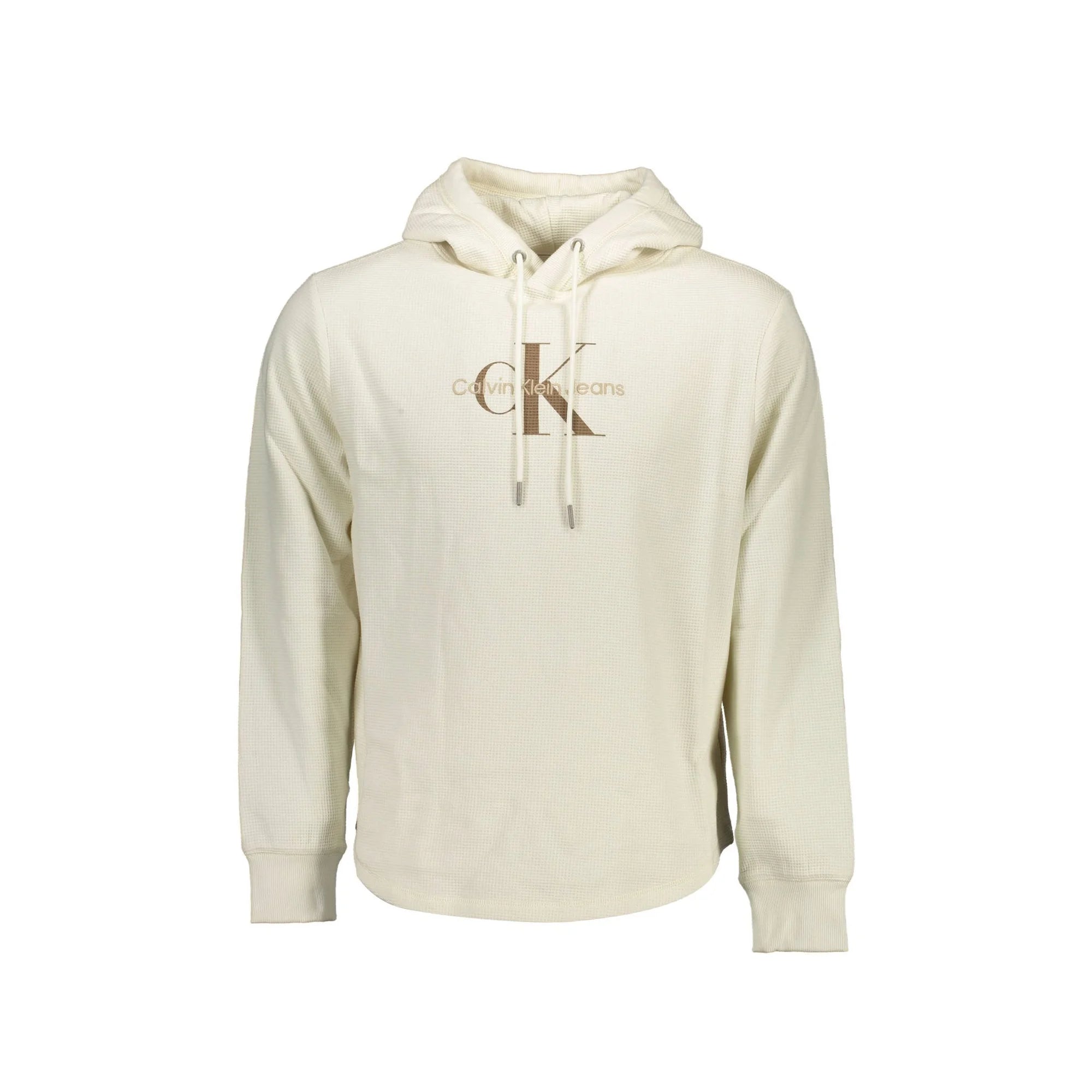 CALVIN KLEIN FELPA SENZA ZIP UOMO BIANCO