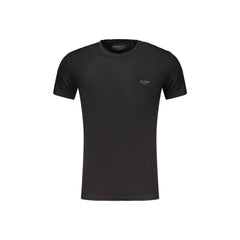 Guess Jeans T-Shirt Maniche Corte Uomo Nera Stampa in Rilievo Logo