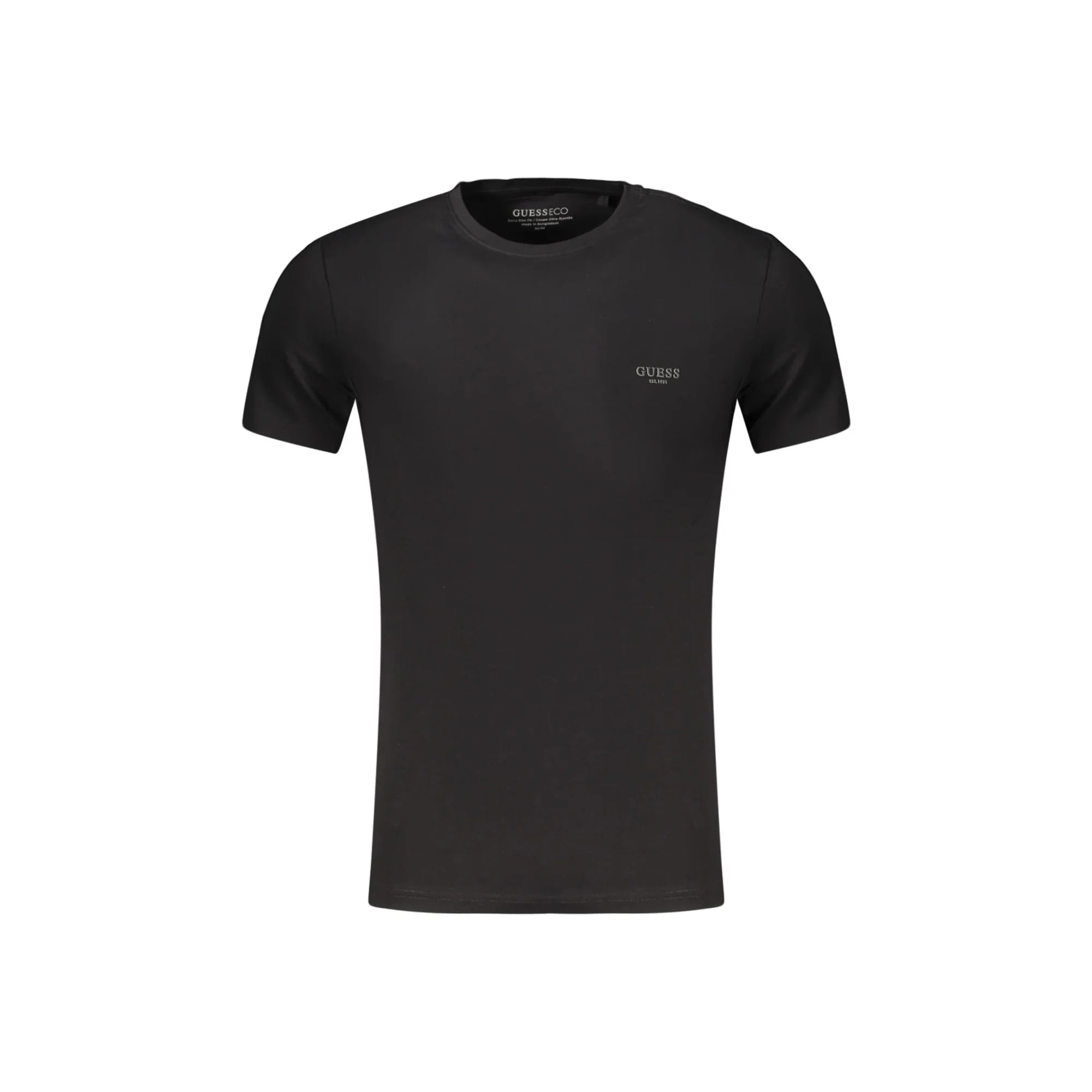 GUESS JEANS T-SHIRT MANICHE CORTE UOMO NERO