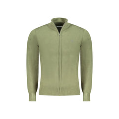 North Sails Cardigan Uomo Verde con Zip e Tasche in Maglia