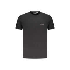 Trussardi T-Shirt Μανίκια Κοντά Ανδρική Μαύρη Εκτύπωση Λογότυπο