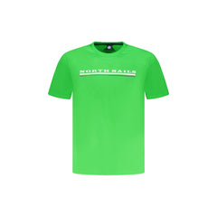 North Sails T-Shirt Maniche Corte Uomo Verde Stampa Logo