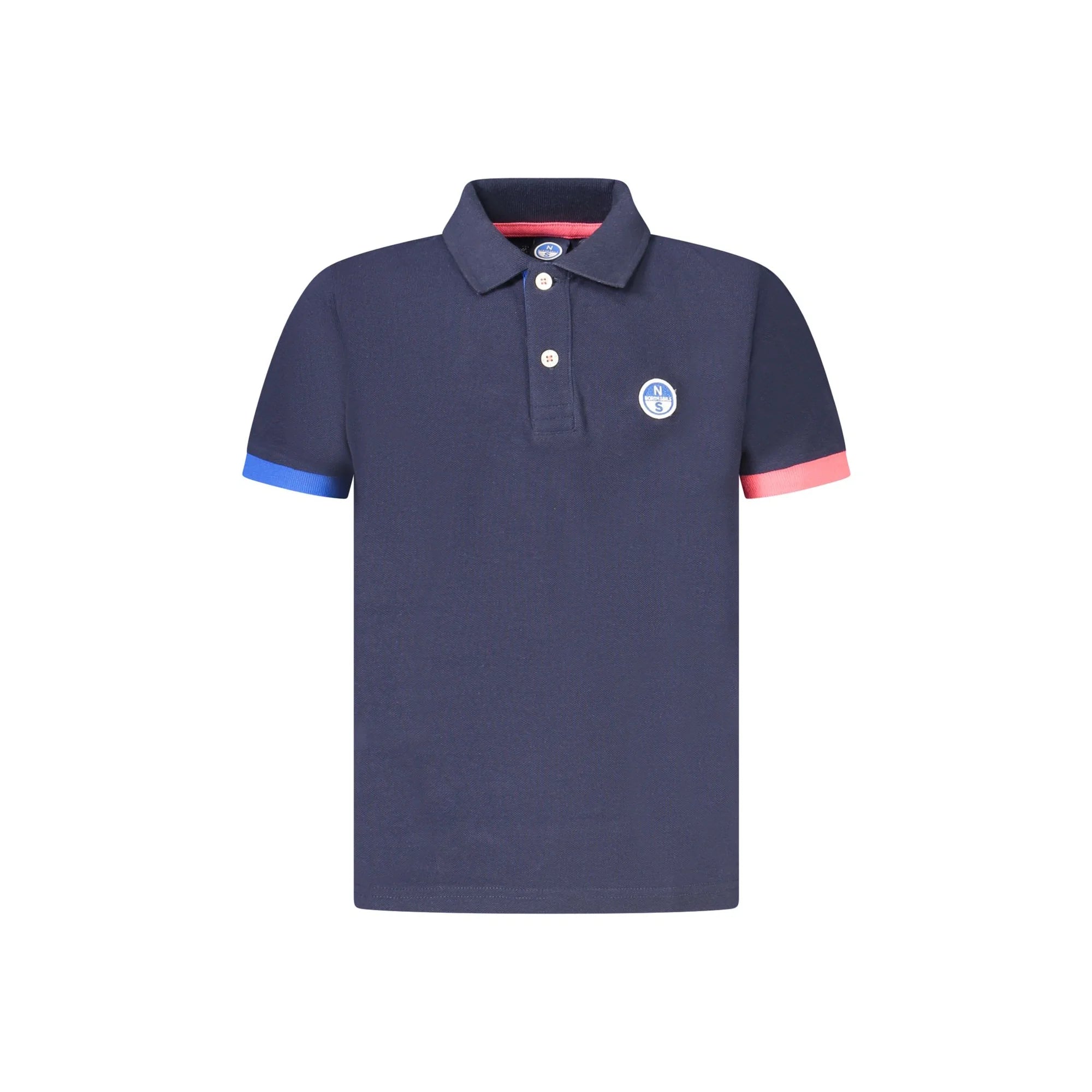 North Sails Polo Maniche Corte Bambino Blu Logo - foto prodotto