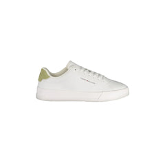 Tommy Hilfiger White Logo Print Sneakers for Men