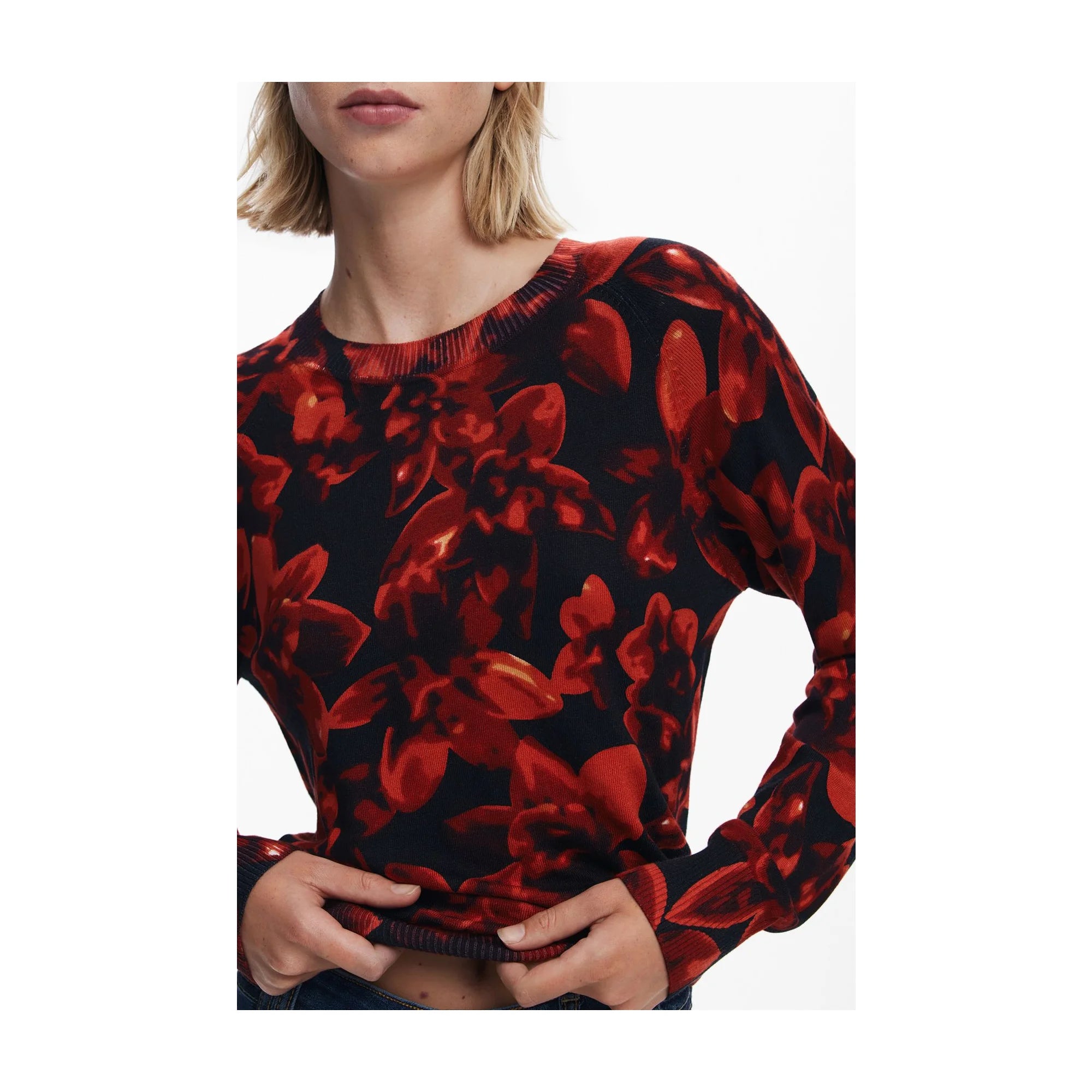 DESIGUAL MAGLIA DONNA NERO