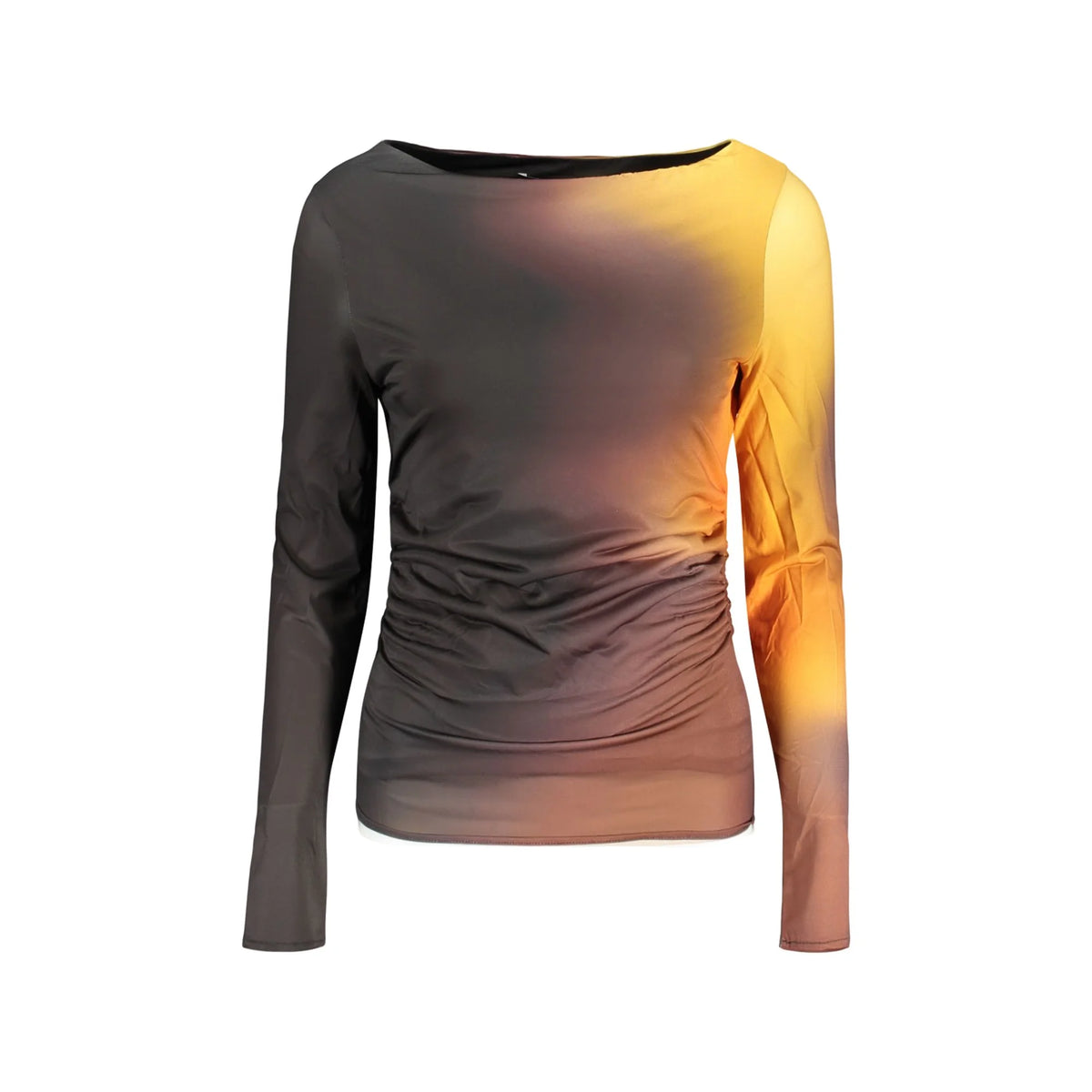 DESIGUAL T-SHIRT MANICHE LUNGHE DONNA NERO