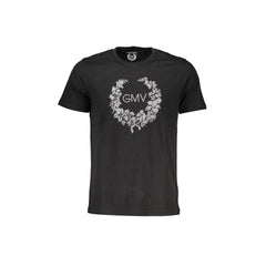Gian Marco Venturi T-Shirt Maniche Corte Uomo Nera Stampa