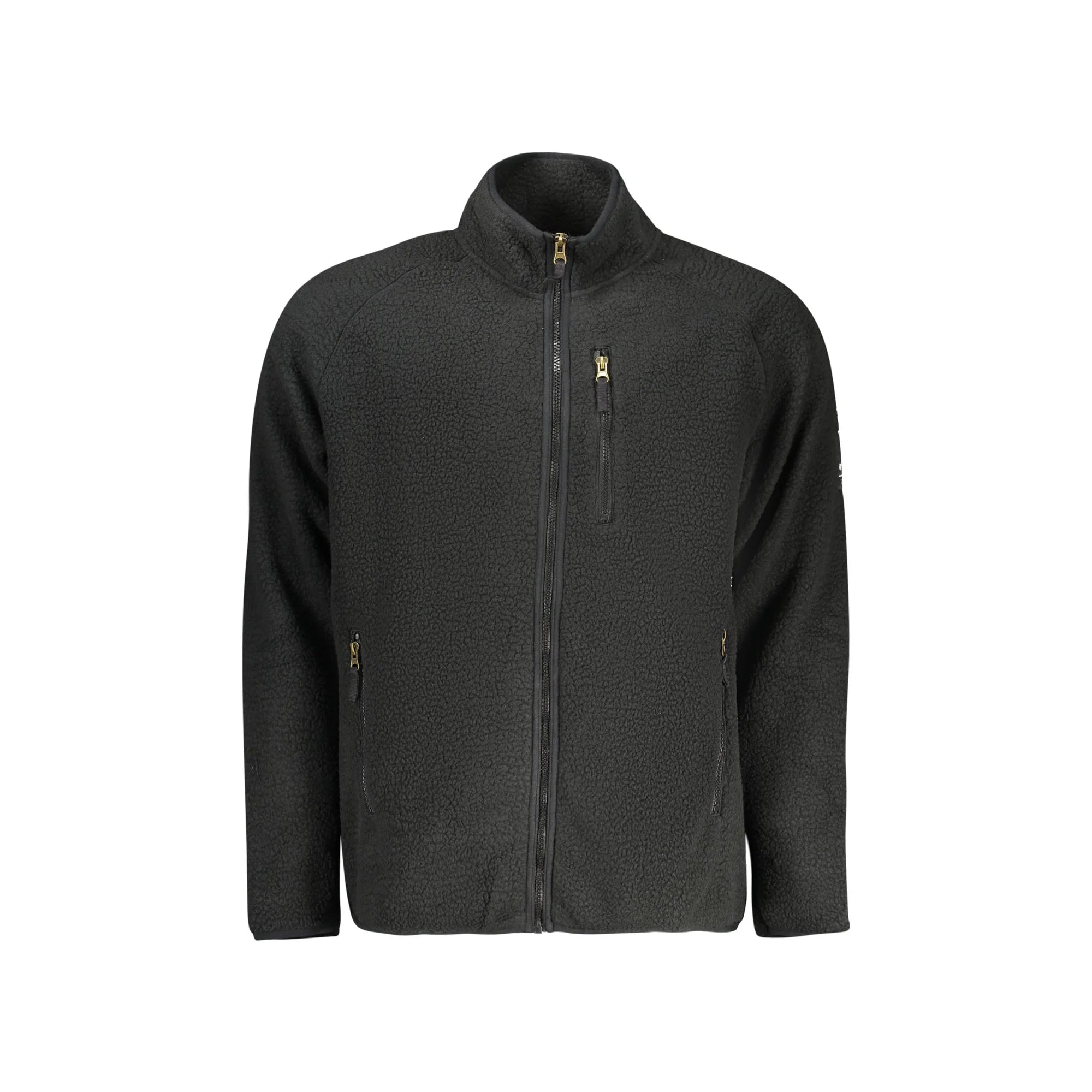 U.S. GRAND FELPA CON ZIP UOMO NERO