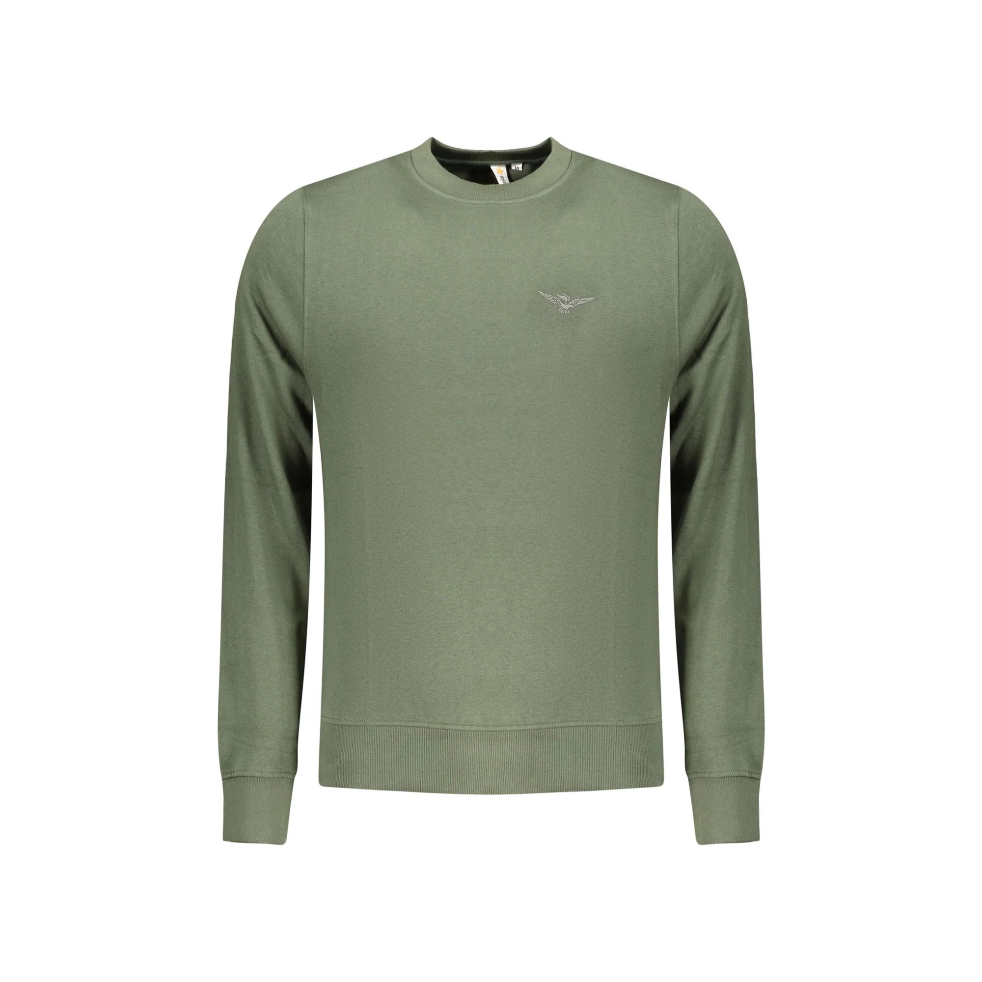 ACCADEMIA MILITARE FELPA SENZA ZIP UOMO VERDE