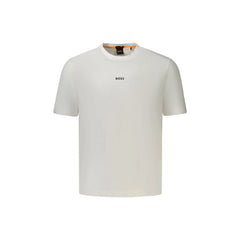 Boss T-Shirt Maniche Corte Uomo Bianca Logo
