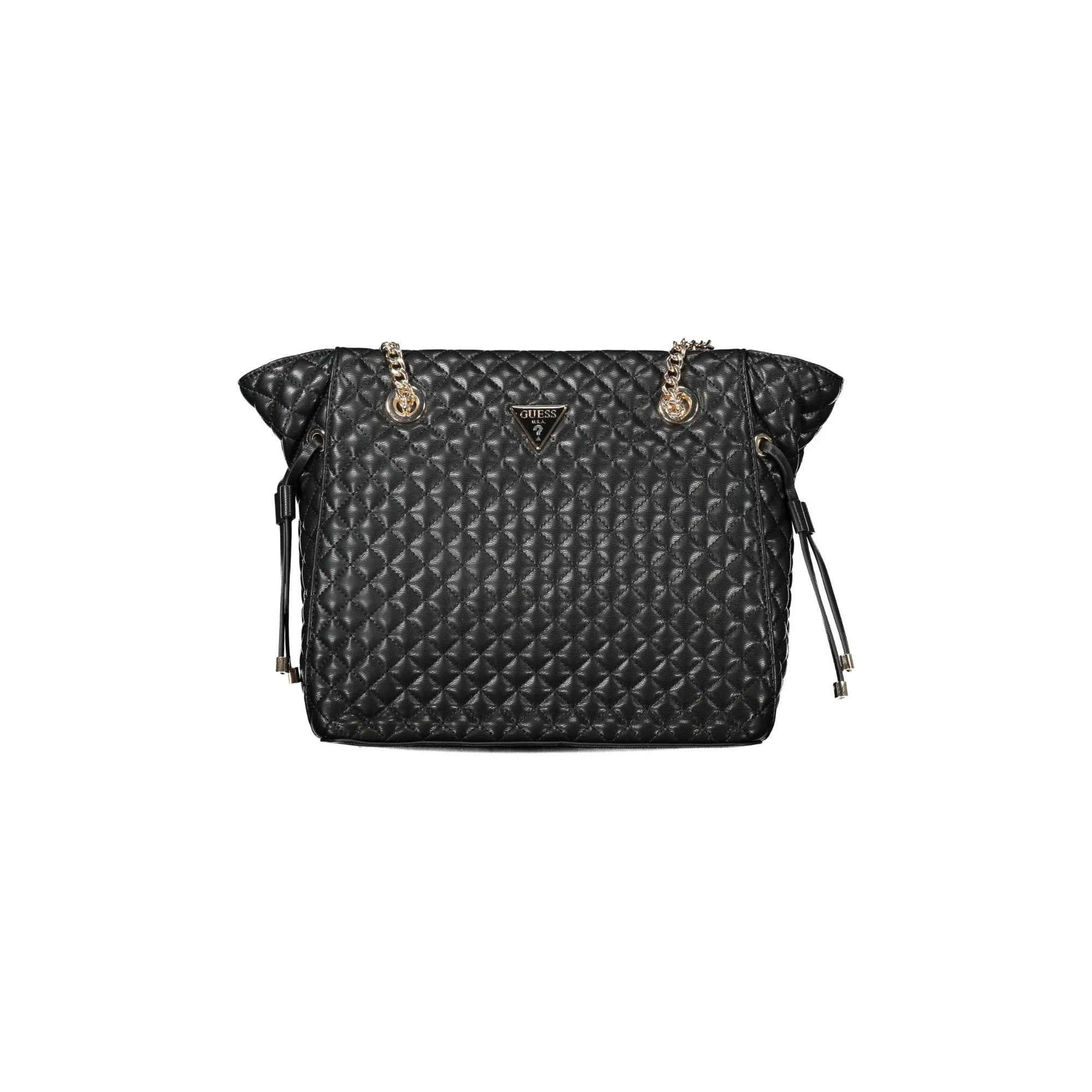 Guess Jeans Borsa a Spalla Donna Nera Logo Borse Nero - foto prodotto