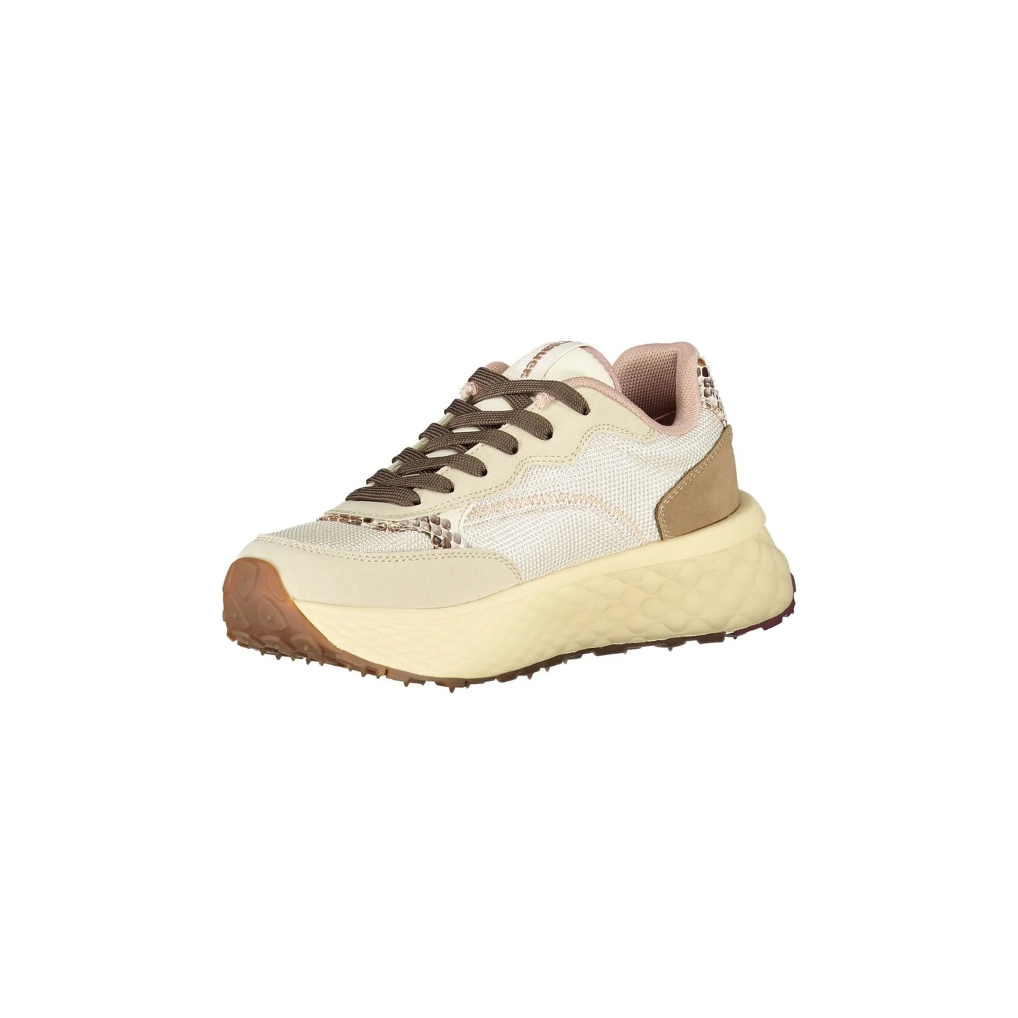 Blauer Sneakers donna beige