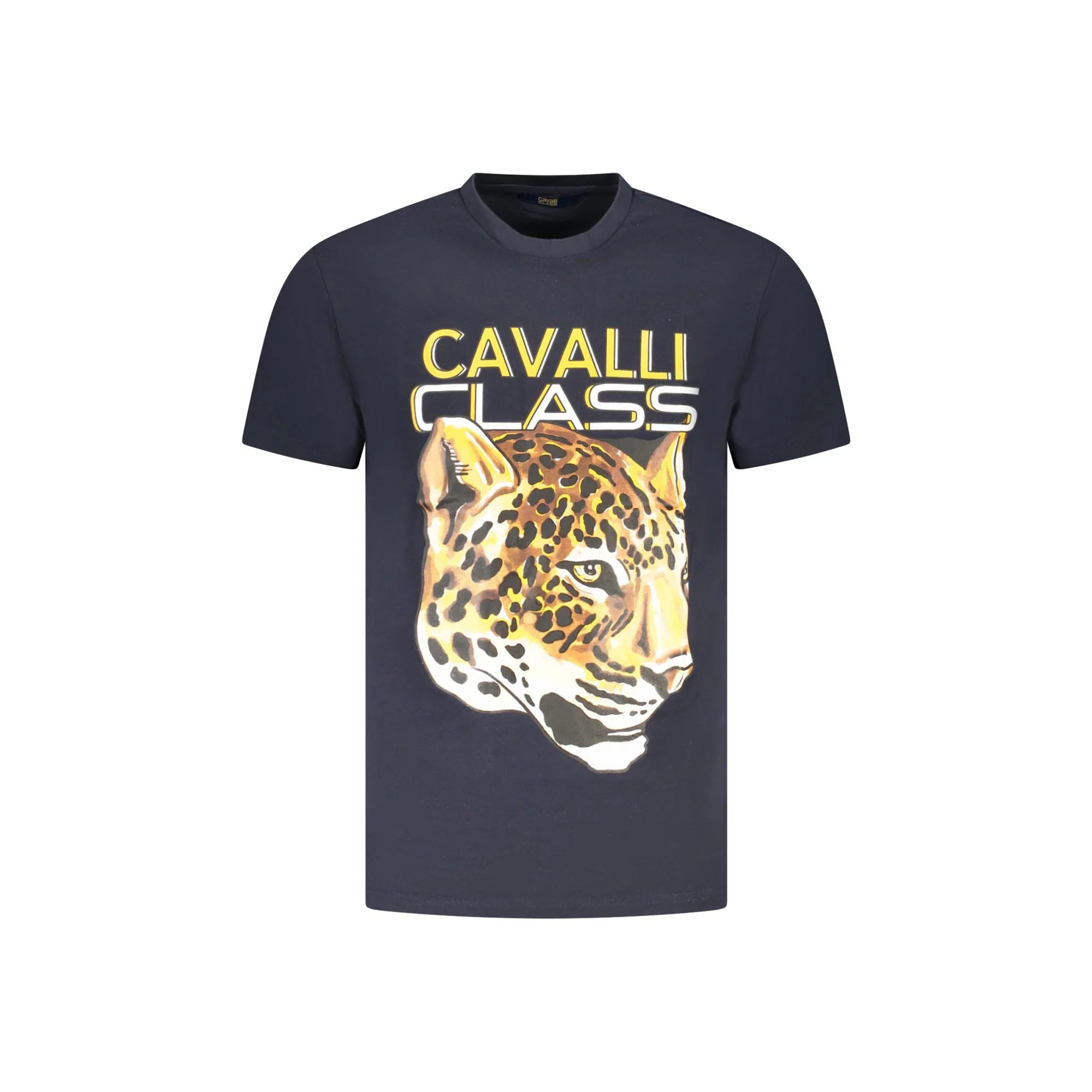 Cavalli Class T-Shirt Maniche Corte Uomo Blu Stampa - foto prodotto
