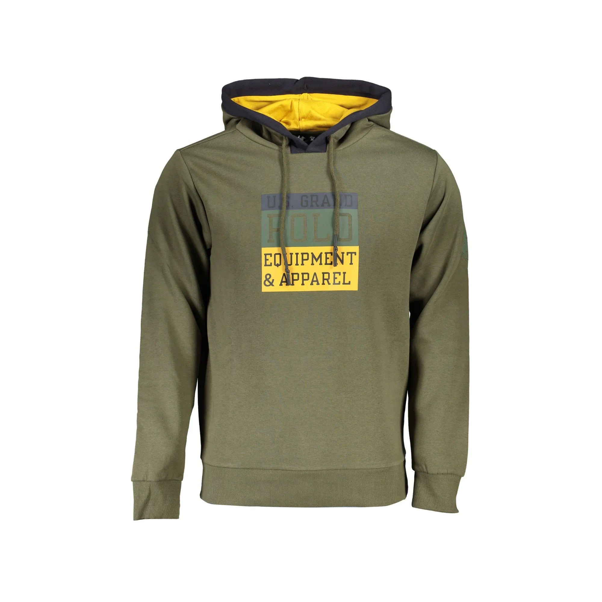 U.S. GRAND POLO FELPA SENZA ZIP UOMO VERDE