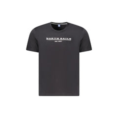 North Sails T-Shirt Maniche Corte Uomo Nera Stampa Logo