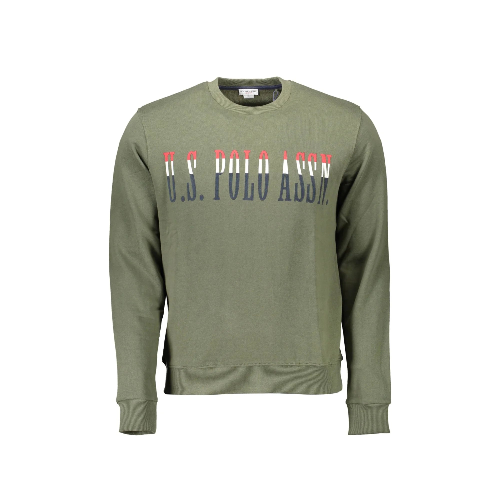 U.S. POLO FELPA SENZA ZIP UOMO VERDE