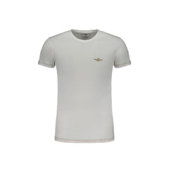 Aeronautica Militare T-Shirt Μανίκια Κοντά Ανδρική Λευκή Εκτύπωση