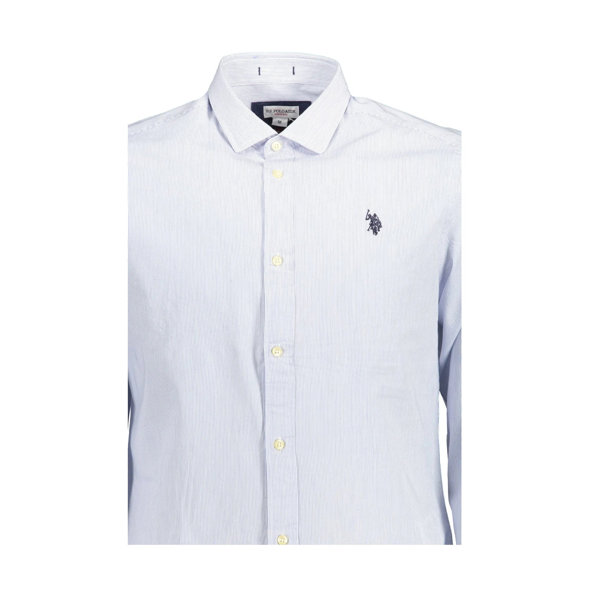 U.S. POLO CAMICIA MANICHE LUNGHE UOMO AZZURRO