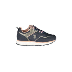 U.S. POLO ASSN. Scarpe Sneakers Bambina Blu con Lacci e Dettagli a Contrasto