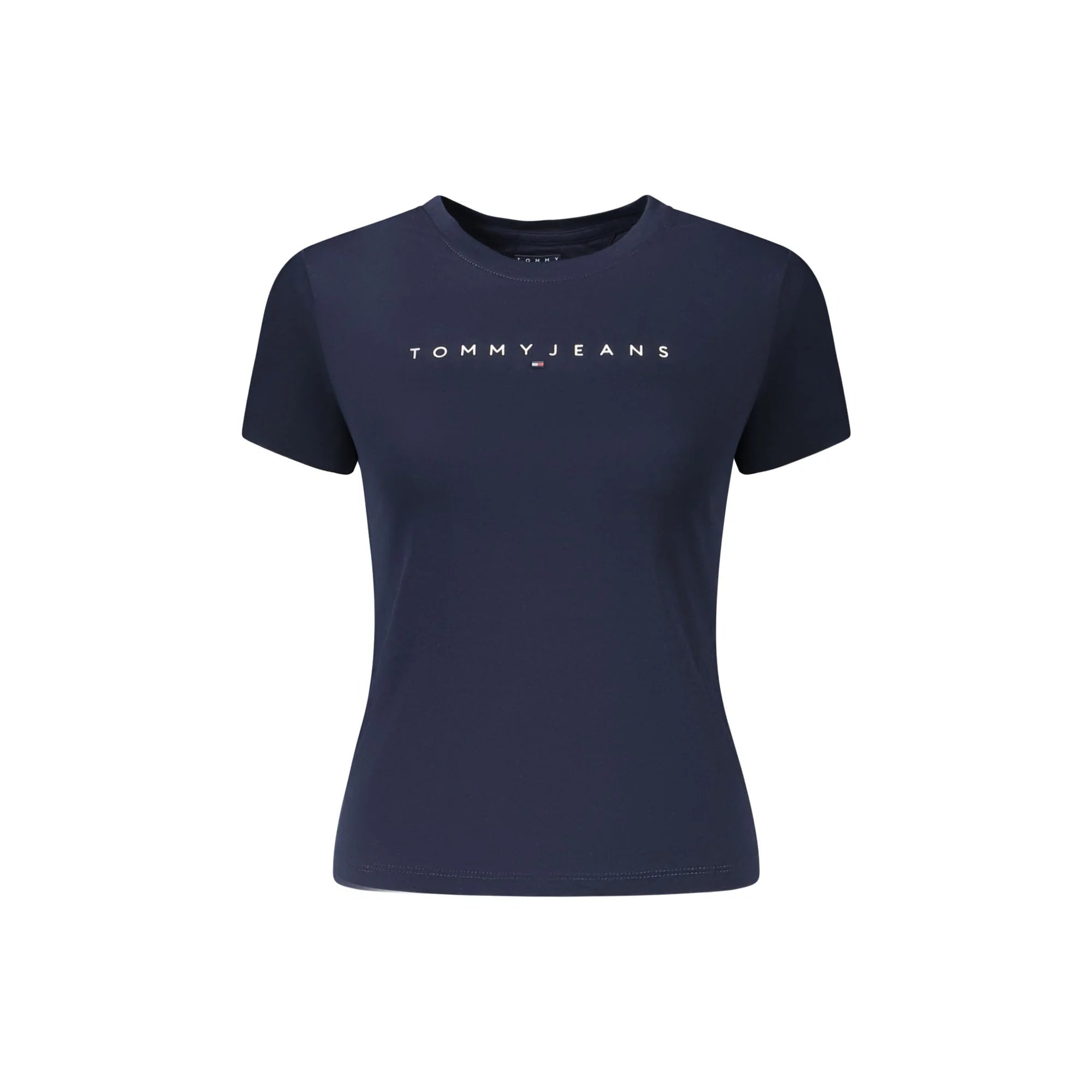 TOMMY HILFIGER T-SHIRT MANICHE CORTE DONNA BLU