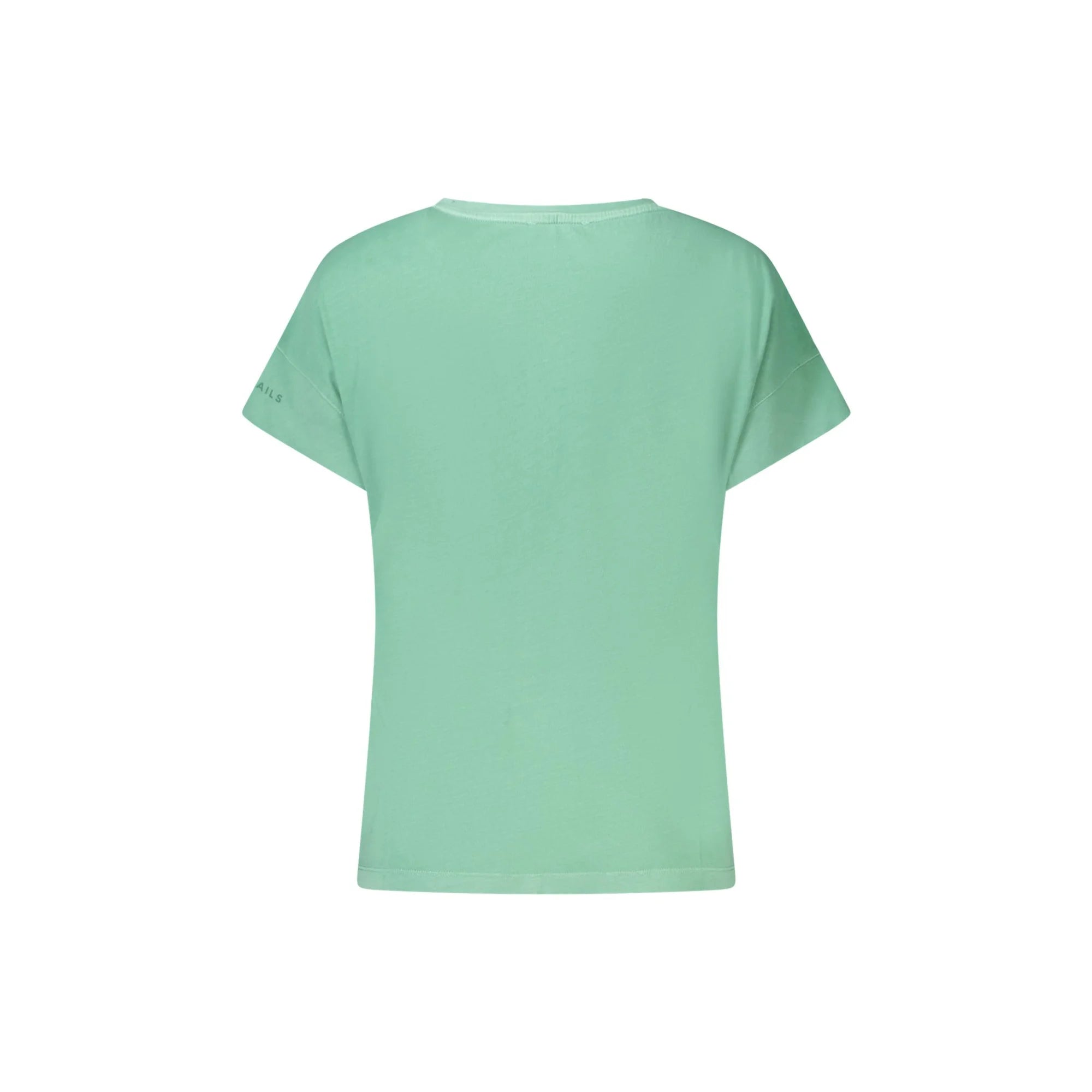 North Sails T-Shirt Maniche Corte Donna Verde Stampa in Rilievo - vista 2
