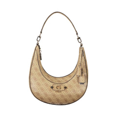 Guess Jeans Borsa a Spalla Donna beige Stampa Logo