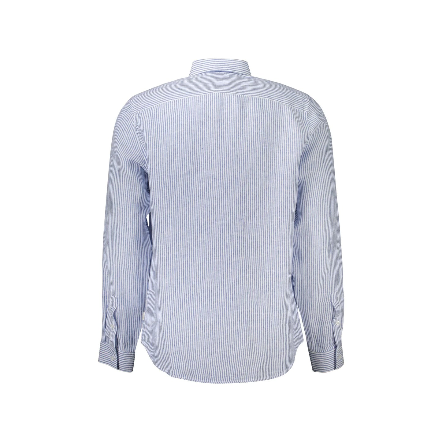 Guess Jeans Camicia Maniche Lunghe Uomo Blu Rigata Camicie - vista 2