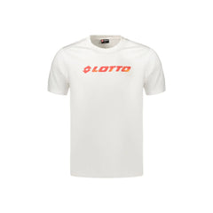 Lotto Short Sleeve T-Shirt Men White Logo Print