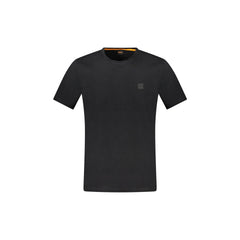 Boss T-Shirt Maniche Corte Uomo Nera Ricamo Logo