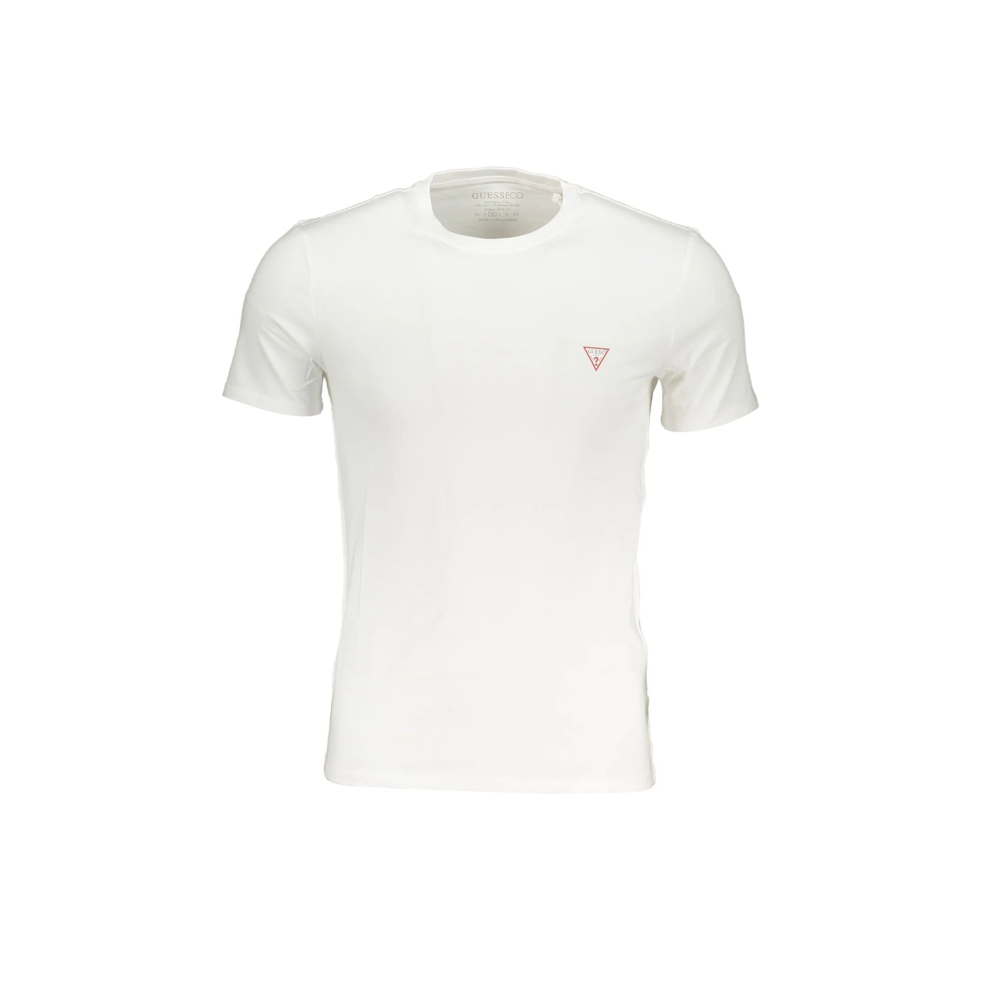 GUESS JEANS T-SHIRT MANICHE CORTE UOMO BIANCO