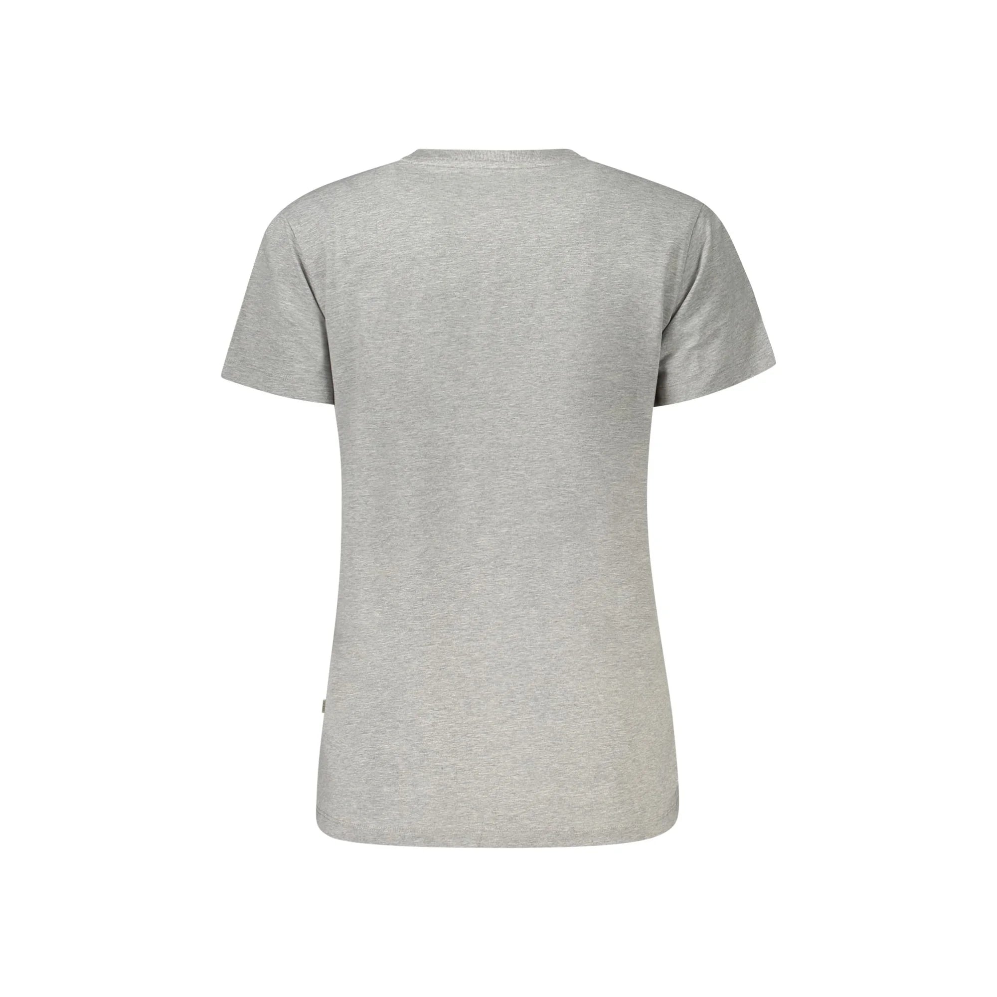 GUESS JEANS T-SHIRT MANICHE CORTE DONNA GRIGIO