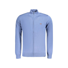 Norway 1963 Maglia Cardigan Uomo Blu Ricamo