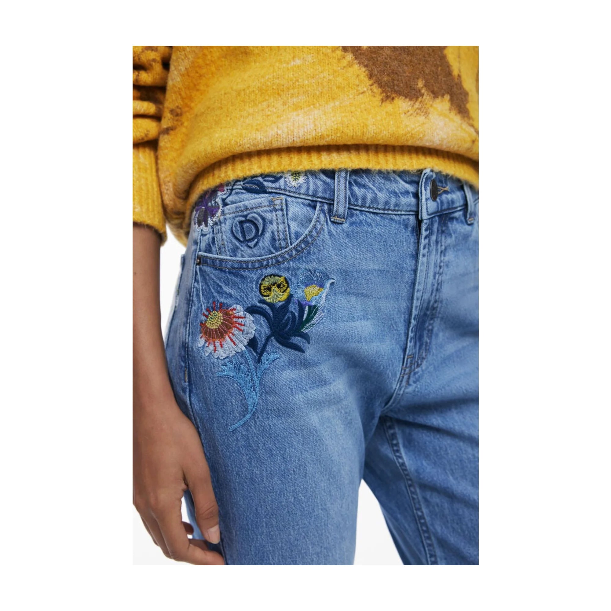 DESIGUAL JEANS DENIM DONNA AZZURRO
