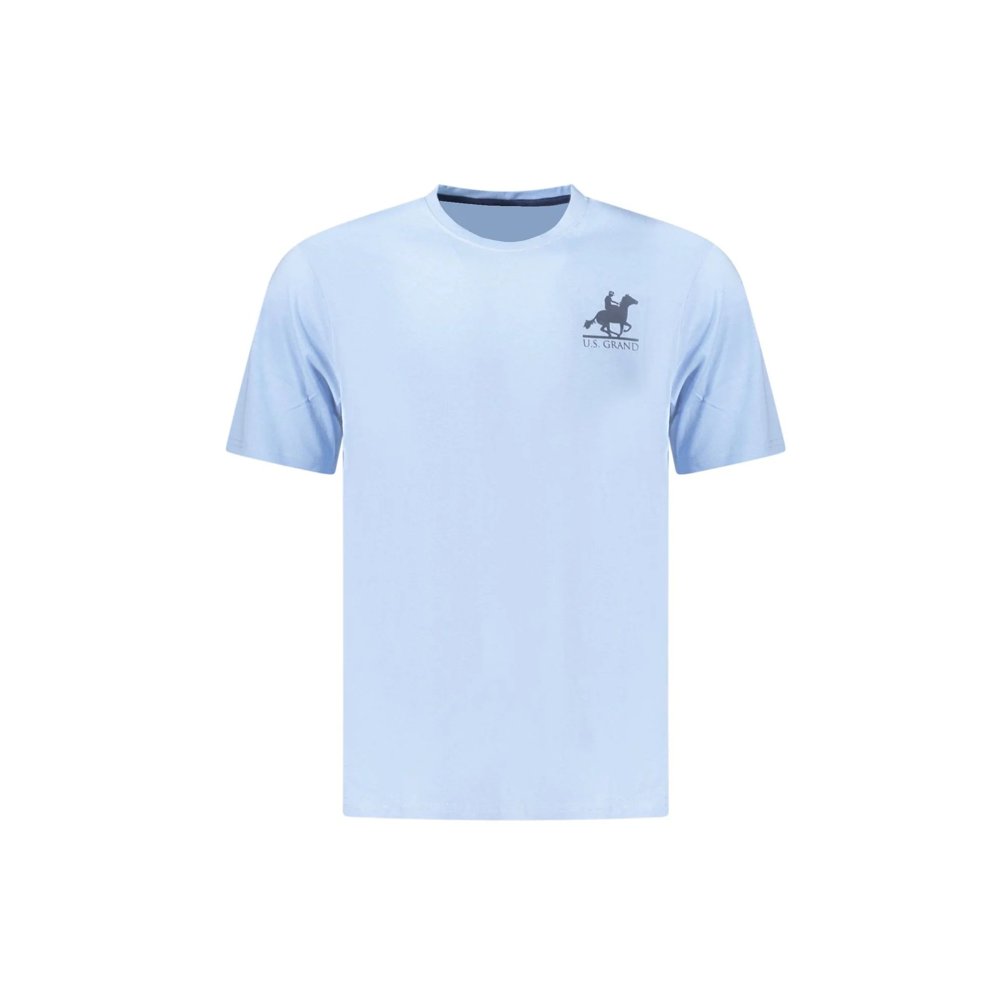 U.S. GRAND POLO T-SHIRT MANICHE CORTE UOMO AZZURRO