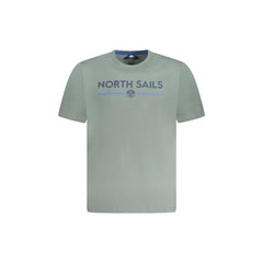 North Sails T-Shirt Maniche Corte Uomo Verde Stampa Logo