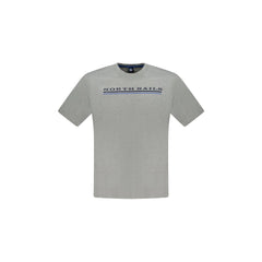 North Sails T-Shirt Maniche Corte Uomo Grigia Stampa Logo