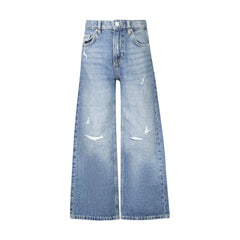 Guess Jeans Bambina Blu Effetto Slavato Logo