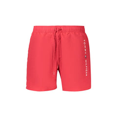 Tommy Hilfiger Costume Mare Uomo Rosso Ricamo