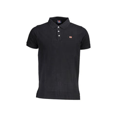 Norway 1963 Polo Krátký Rukáv Muž Černá Logo