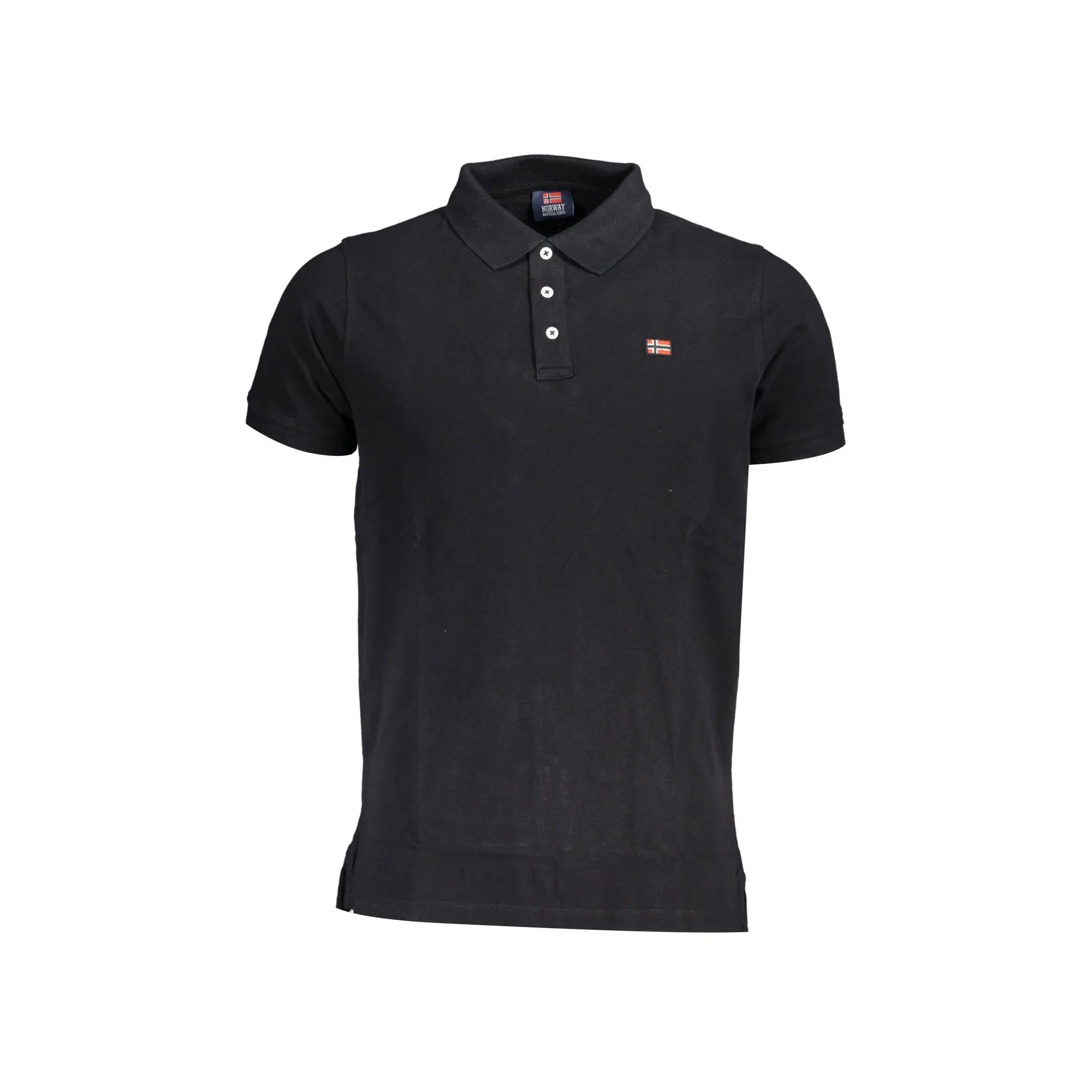 NORWAY 1963 POLO MANICHE CORTE UOMO NERO