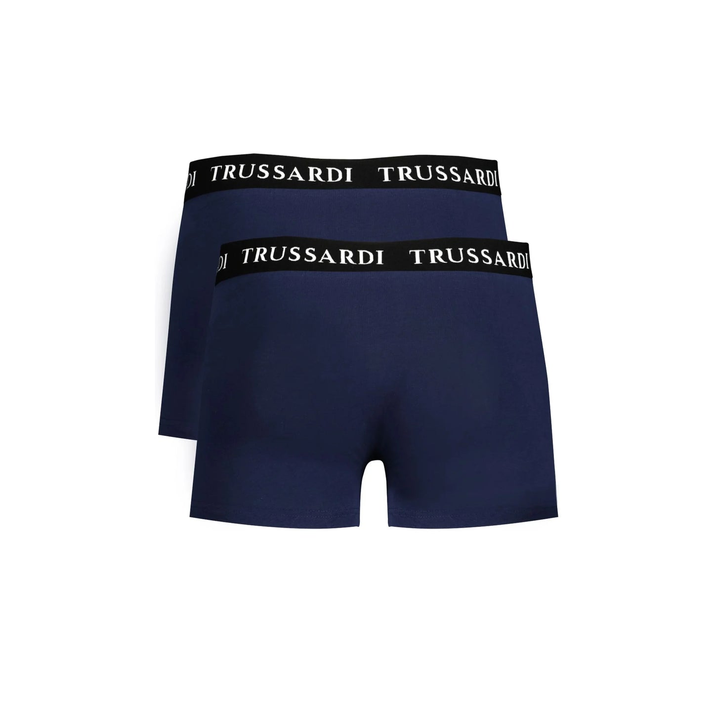Trussardi Boxer Uomo Blu Stampa Logo Intimo - vista 2