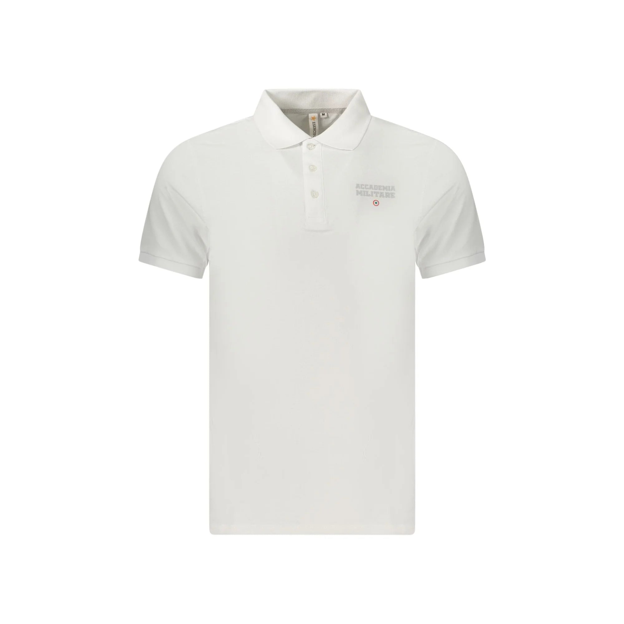 ACCADEMIA MILITARE POLO MANICHE CORTE UOMO BIANCO