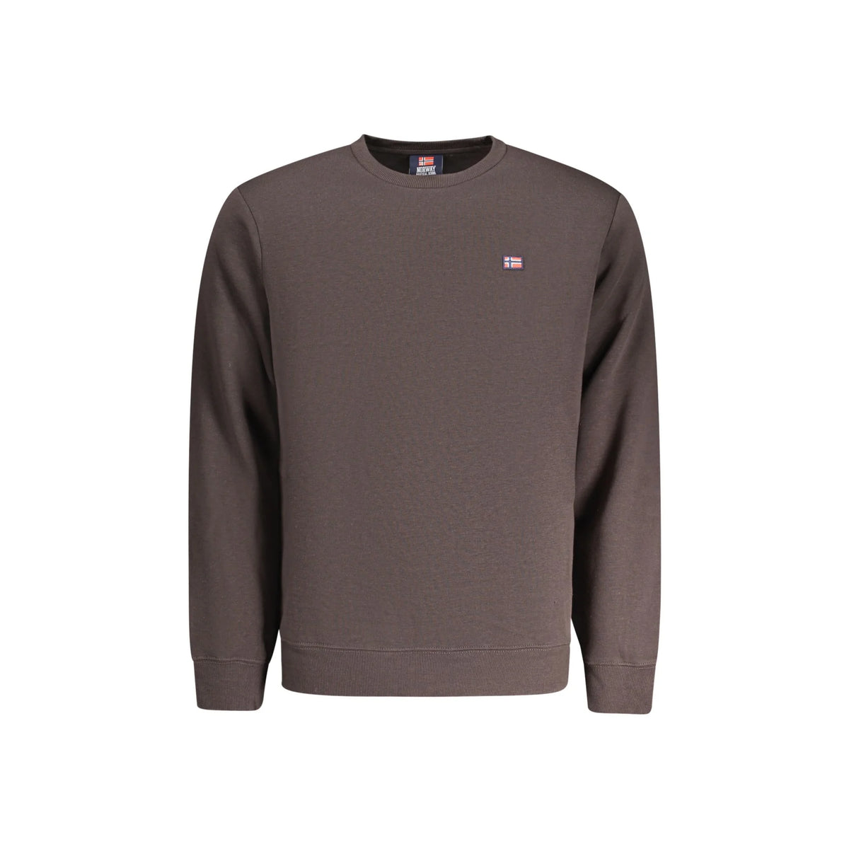 NORWAY 1963 FELPA SENZA ZIP UOMO MARRONE