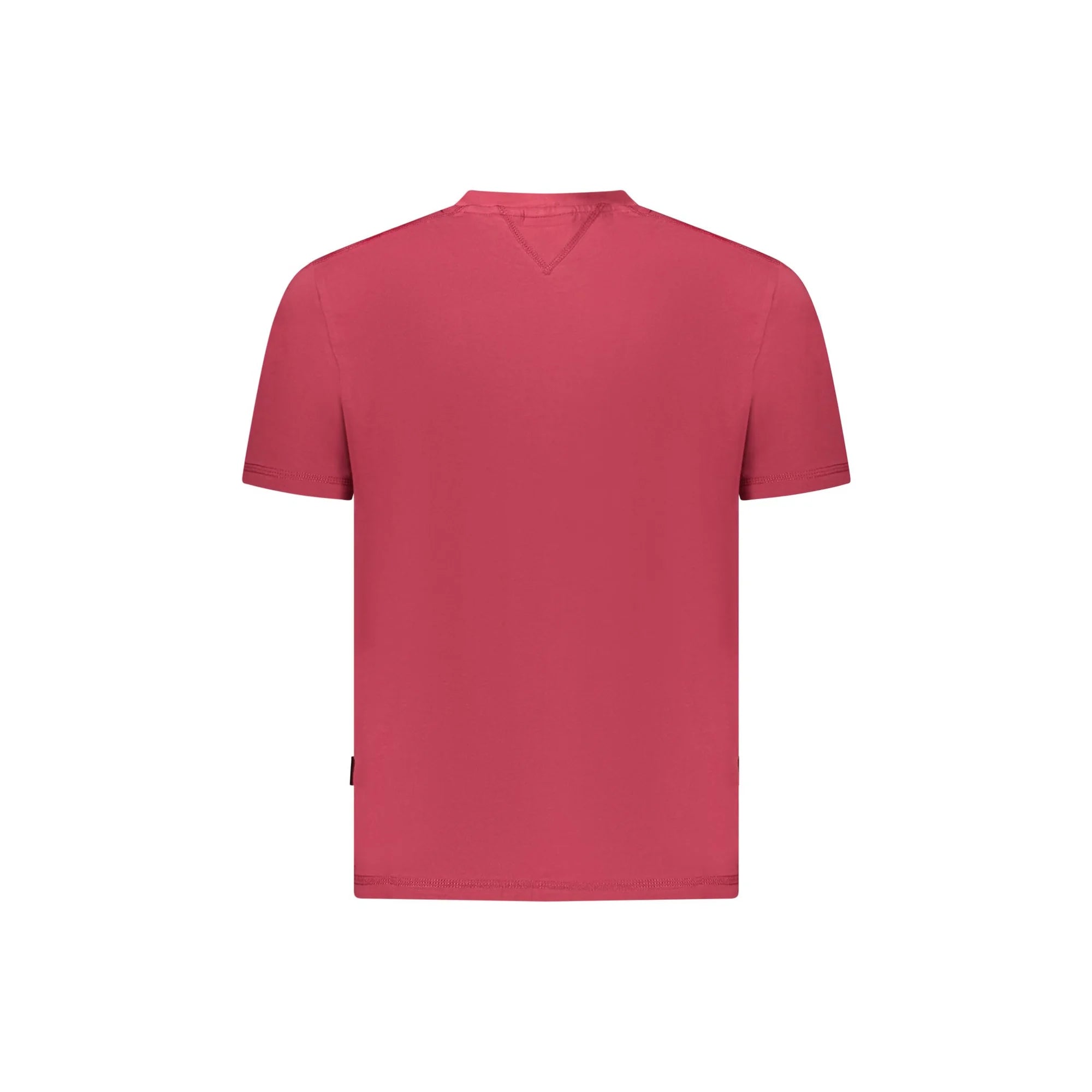 Napapijri T-Shirt Maniche Corte Uomo Rossa Stampa Logo rosso - vista 2