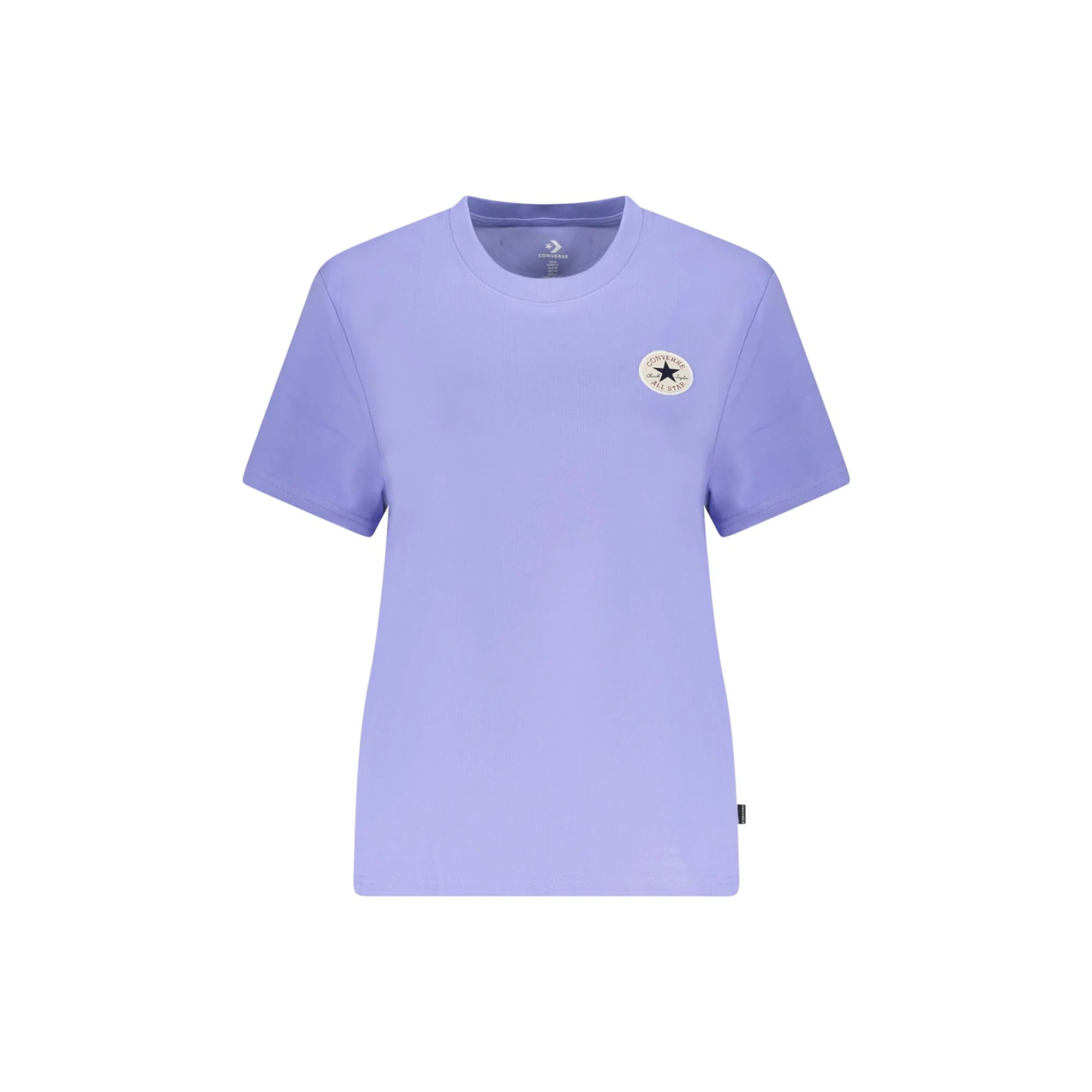 CONVERSE T-SHIRT MANICHE CORTE DONNA VIOLA