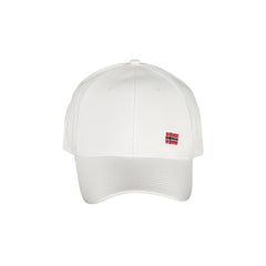 NORWAY 1963 Cappello Uomo Bianco con Visiera e Cinturino Regolabile