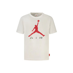 Jordan T-Shirt Maniche Corte Unisex Bianca Stampa Logo