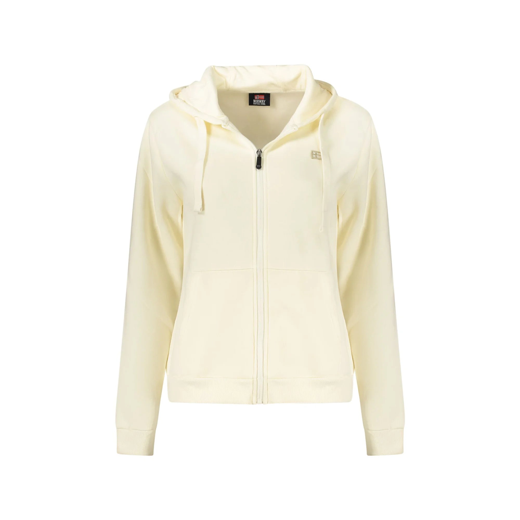 NORWAY 1963 FELPA CON ZIP DONNA BIANCO