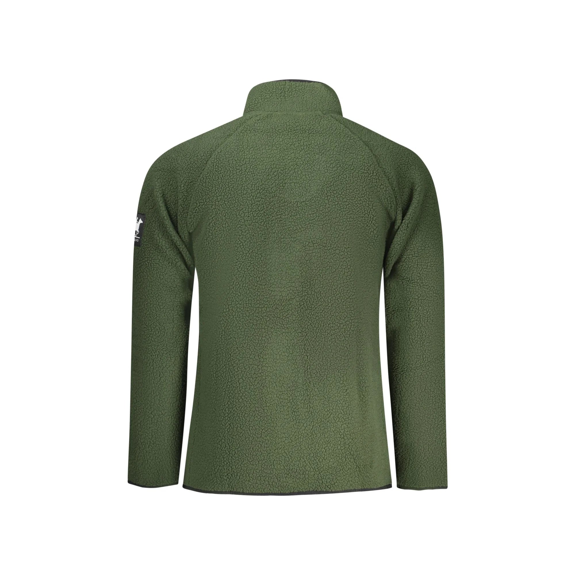 U.S. GRAND FELPA CON ZIP UOMO VERDE